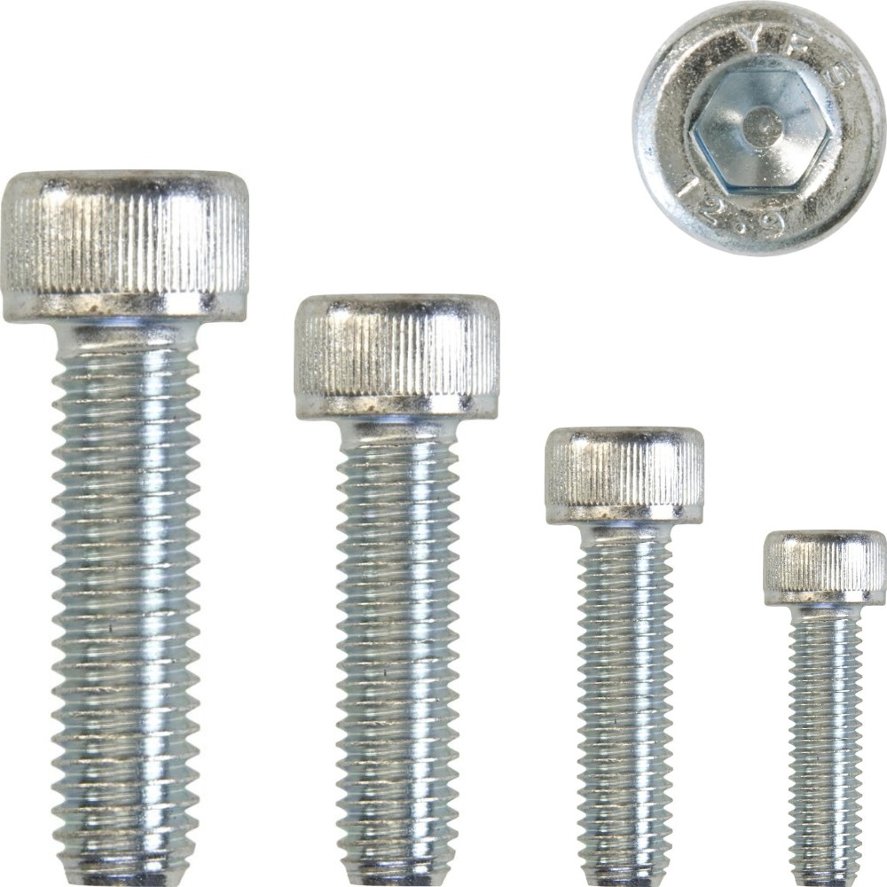 Socket Cap Screws, Metric – High Tensile Grade 12.9 (Various Sizes)