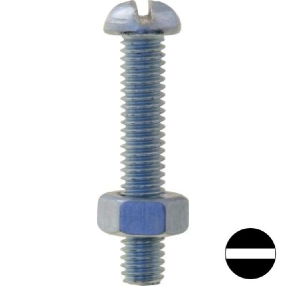 thumbnail image 2 of Steel BA Screws & Nuts Assortment - Round Head, 300 Pairs In Various Sizes 2 of 6