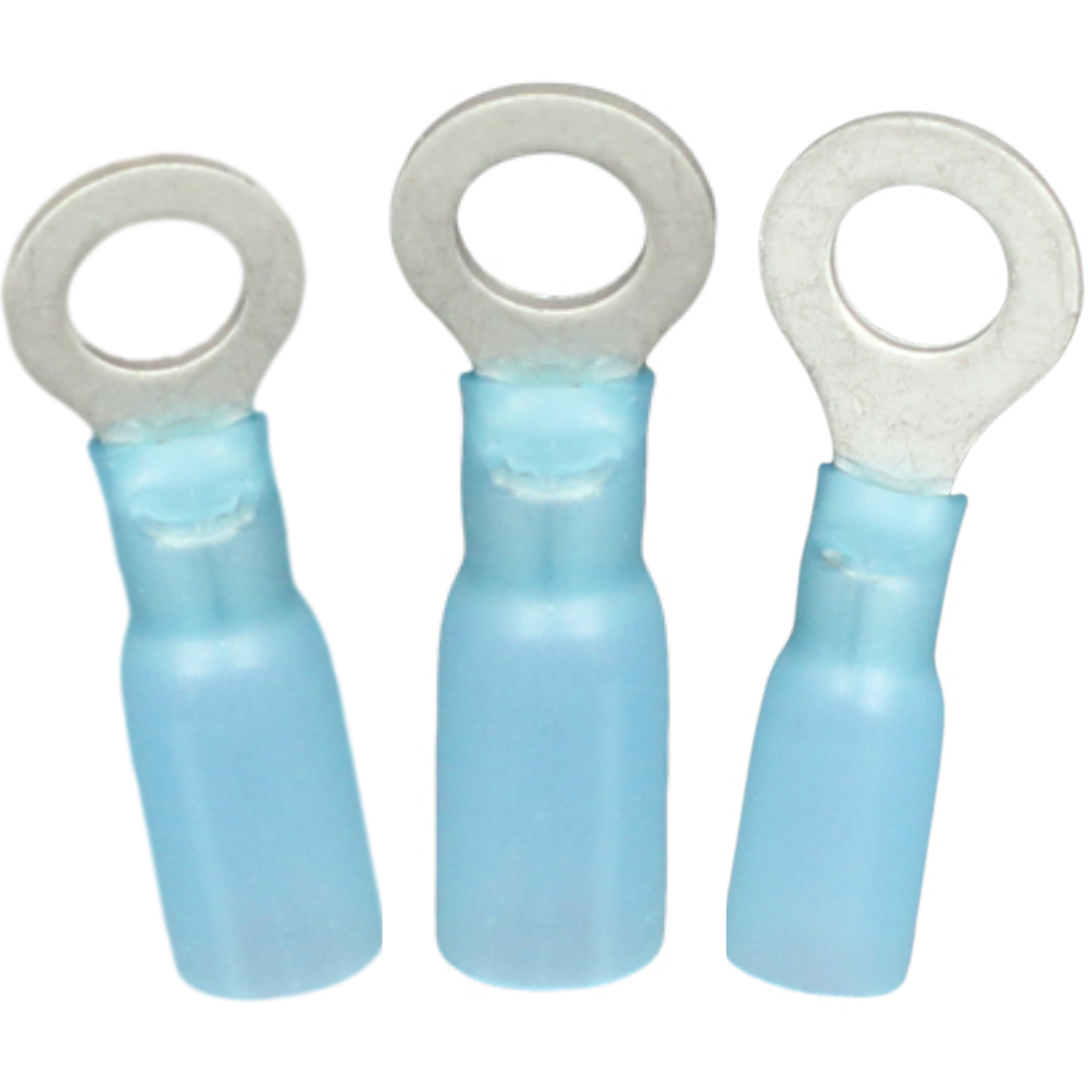 Blue Heat Shrink Ring Terminals: Adhesive Lined | Insulated