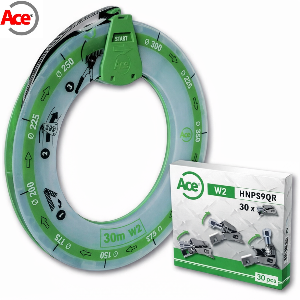 Ace® W2 9mm Stainless Steel Banding Kit with Zinc-Plated Housing & Screws, 30m