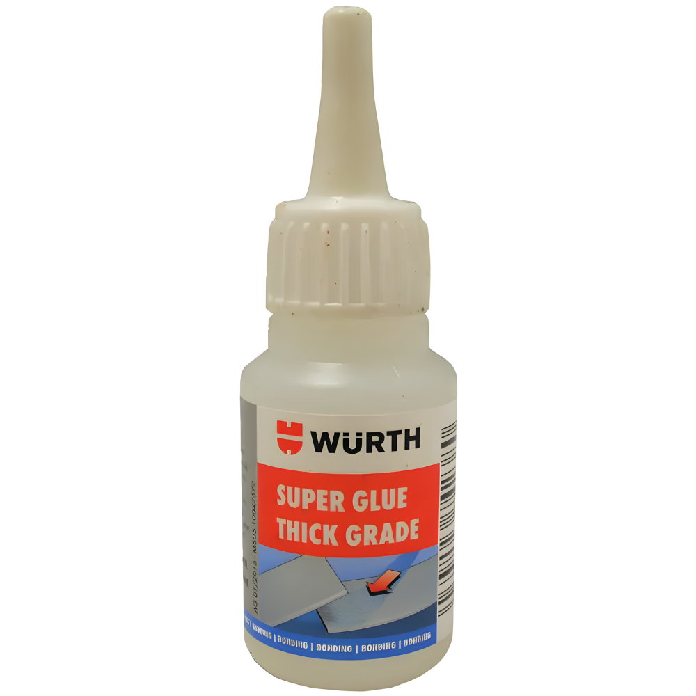 Würth Industrial Super Glue Thick 50ml – Extra Strength, Fast-Drying