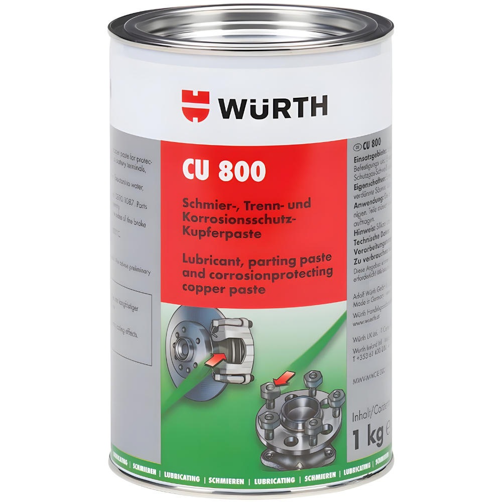 Würth Copper Paste CU 800 1 kg – High-Temp Lubricant & Anti-Corrosion