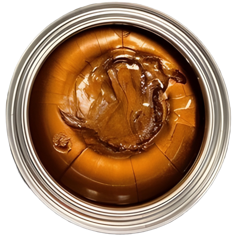 wurth-copper-paste-cu-800-1kg-top-view-high-temp-grease Top view of Würth Copper Paste CU 800 1kg tin, showing copper-colored high-temperature grease for lubrication and anti-corrosion applications.