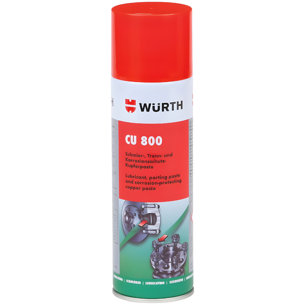 Würth CU 800 Copper Paste Spray 300ml – High-Temp Lubricant & Anti-Corrosion