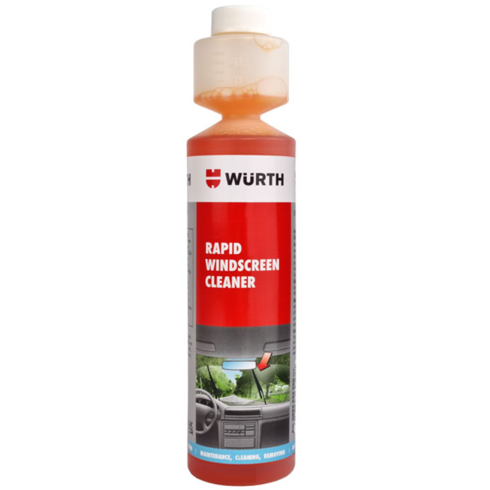 Würth Windscreen Cleaner Concentrate 250 ml | Effective Glass Cleaning Solution