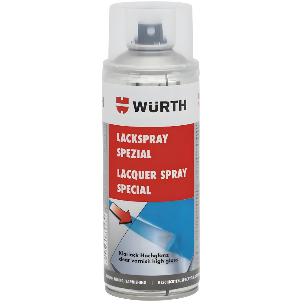 Würth Clear Lacquer Spray 400ml | Premium High-Gloss Finish for Professionals