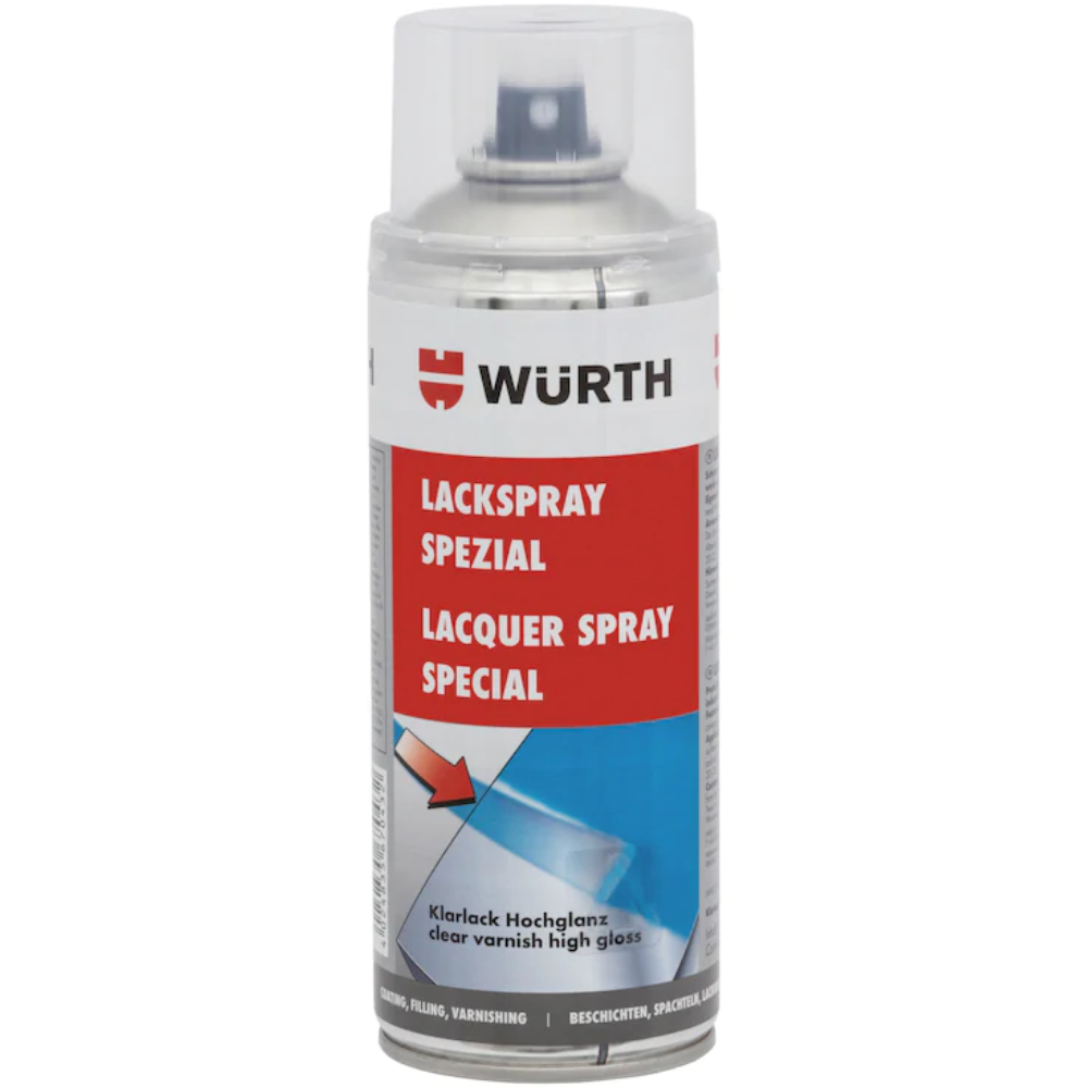 Würth Clear Lacquer Spray – 400 ml | Premium High-Gloss Finish for Professionals