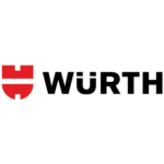 Wurth logo featuring the company name in red and white, known for high-quality tools and hardware