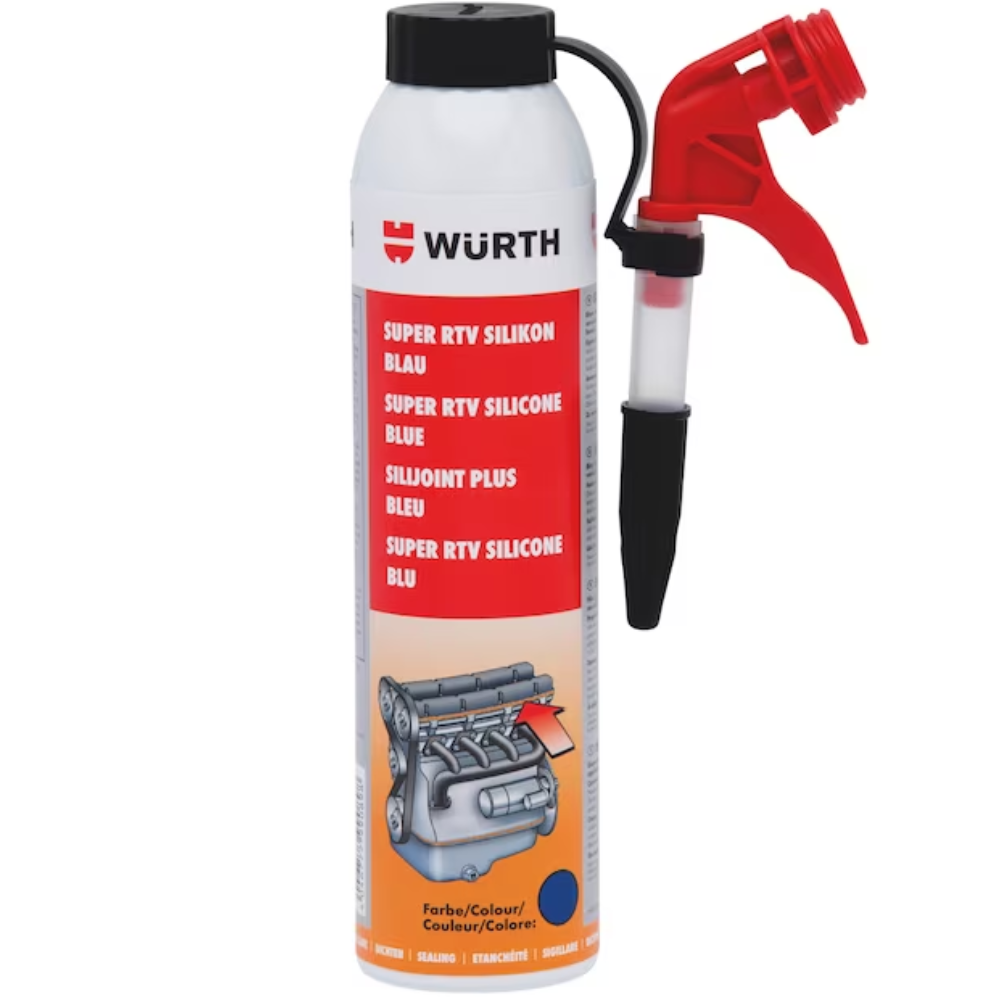 Würth RTV Blue Silicone Sealant – 200 ml | High-Performance for Automotive & Industrial Sealing