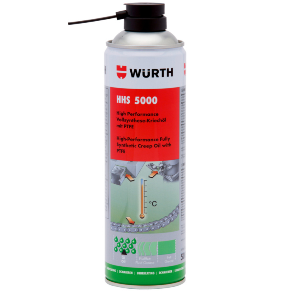 Würth HHS 5000 Adhesive Lubricant – 500 ml Aerosol | Superior Protection