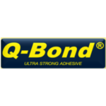 Q Bond logo featuring the brand name in bold font for high-quality repair solutions