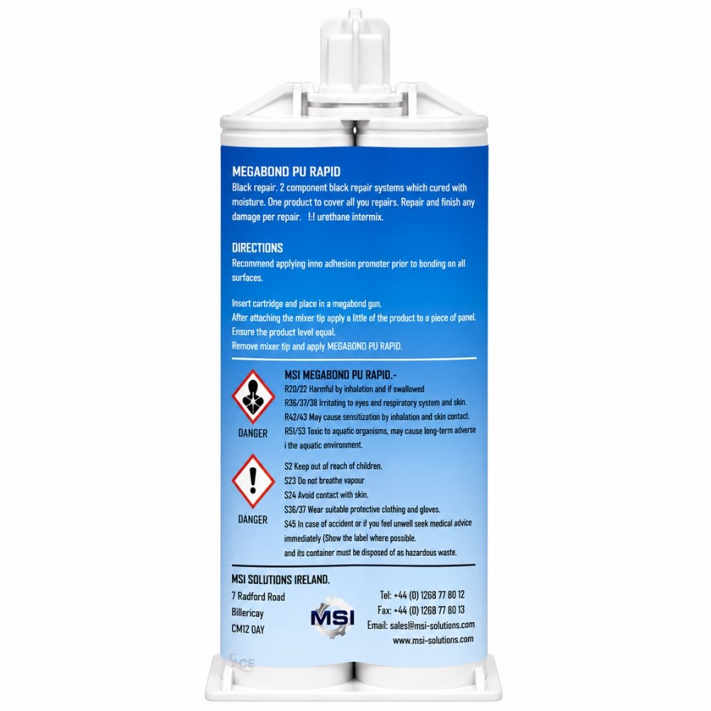 2K Plastic Repair Adhesive – Megabond PU RAPID 30 Sec Bond - Image 2
