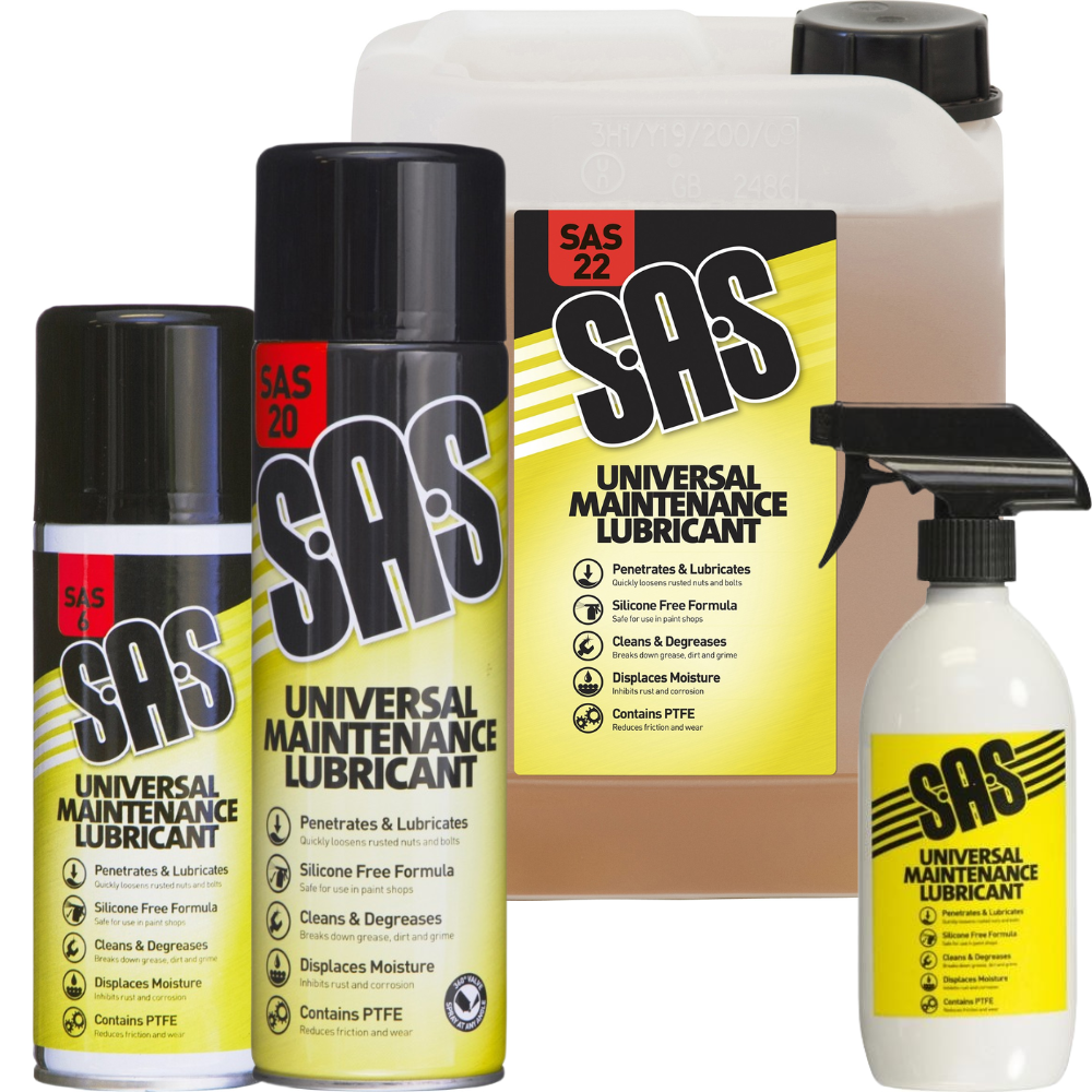 SAS Universal Maintenance Lubricant – Multi-Purpose PTFE Spray & Fluid