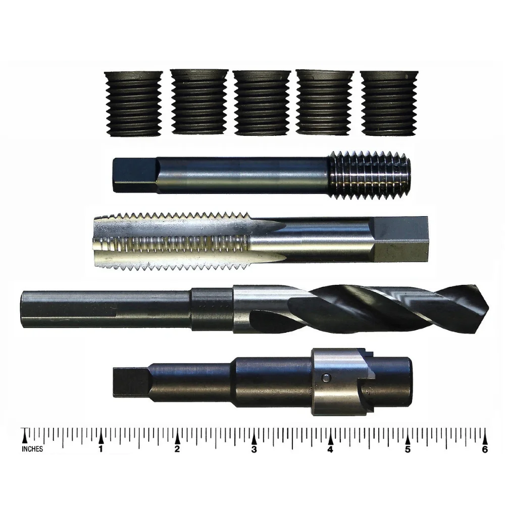 time sert 3/4 thread repair tools components including inserts taps and installation drivers