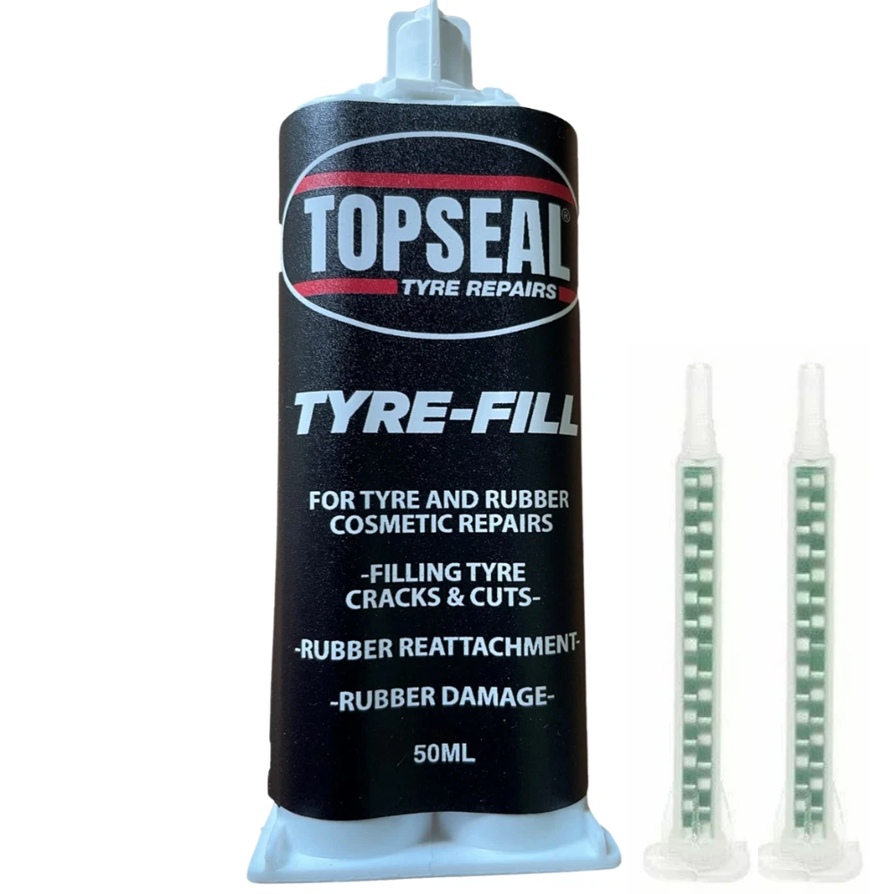 Topseal Tyre Repair Filler – 50ml 2-Part Polyurethane Kit