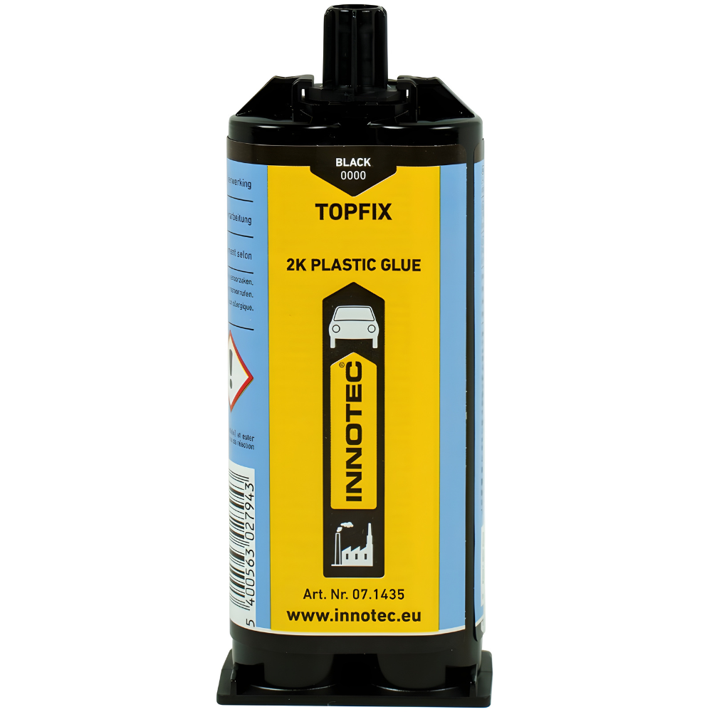 Innotec Topfix fast drying polyurethane adhesive for plastic metal and multi-surface bonding