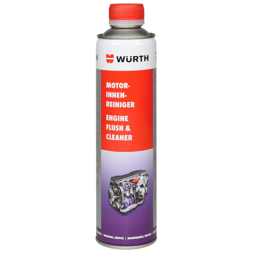 wurth engine flush and cleaner 300ml bottle, used as a fuel additive to clean injectors, reduce emissions, and improve engine performance