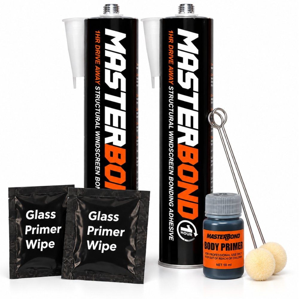MASTERBOND Windscreen Adhesive 1hr Kit – High Modulus Glass Glue – Twin Pack