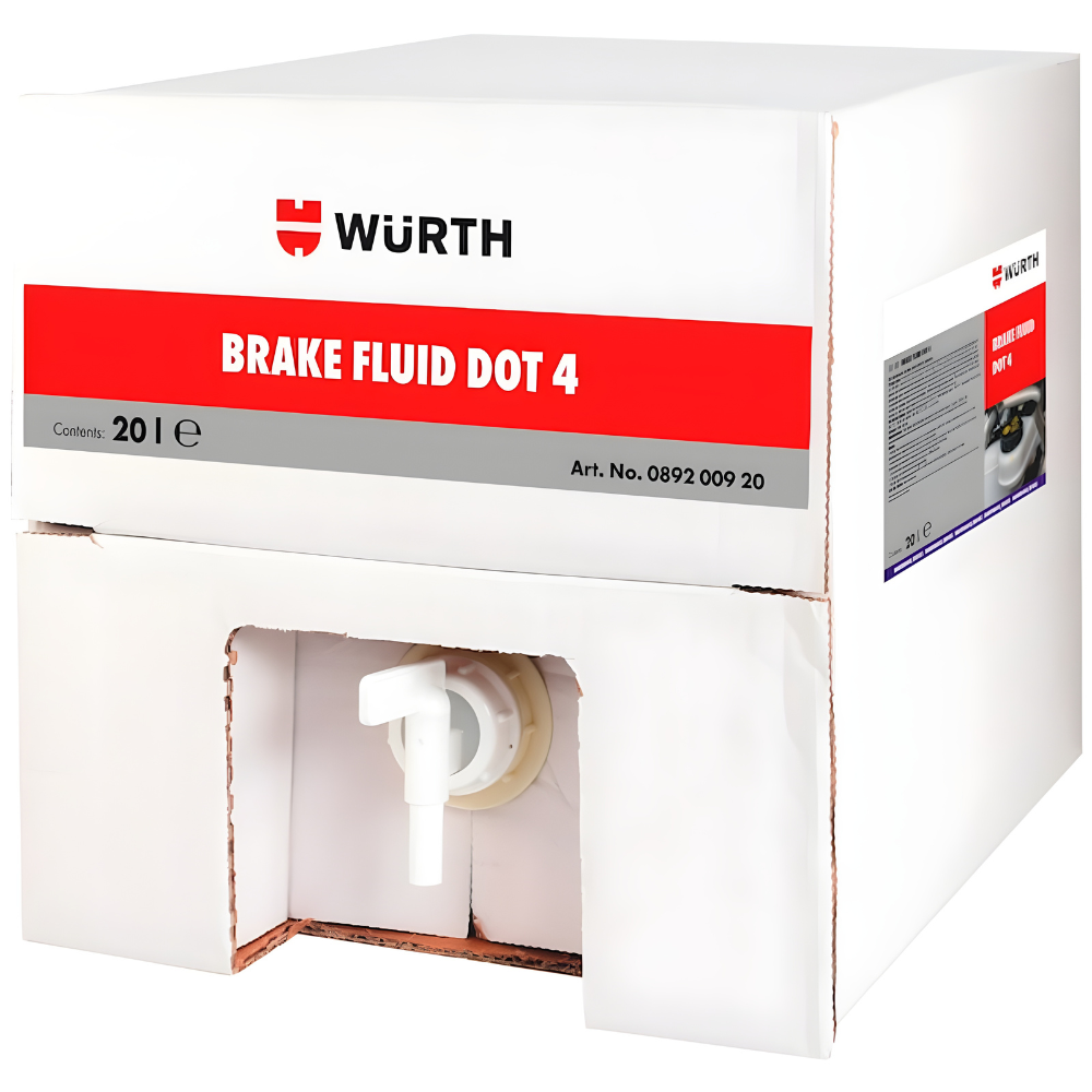 Würth DOT 4 Brake Fluid 20L – High-Performance Hydraulic Fluid