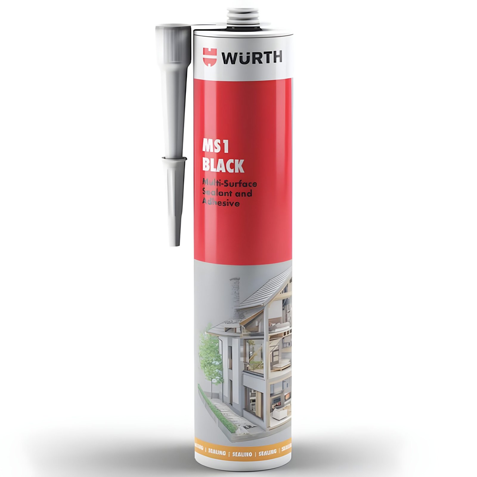 Würth MS1 Hybrid Sealant Black 290ml – Flexible Durable Sealant
