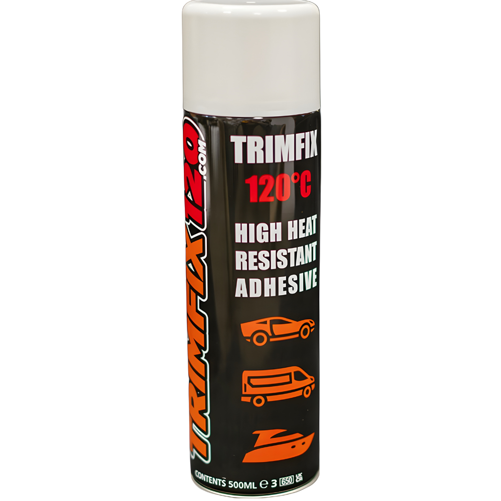 TrimFix Spray Adhesive 500ml – High Temp 120°C Glue for Cars & Vans