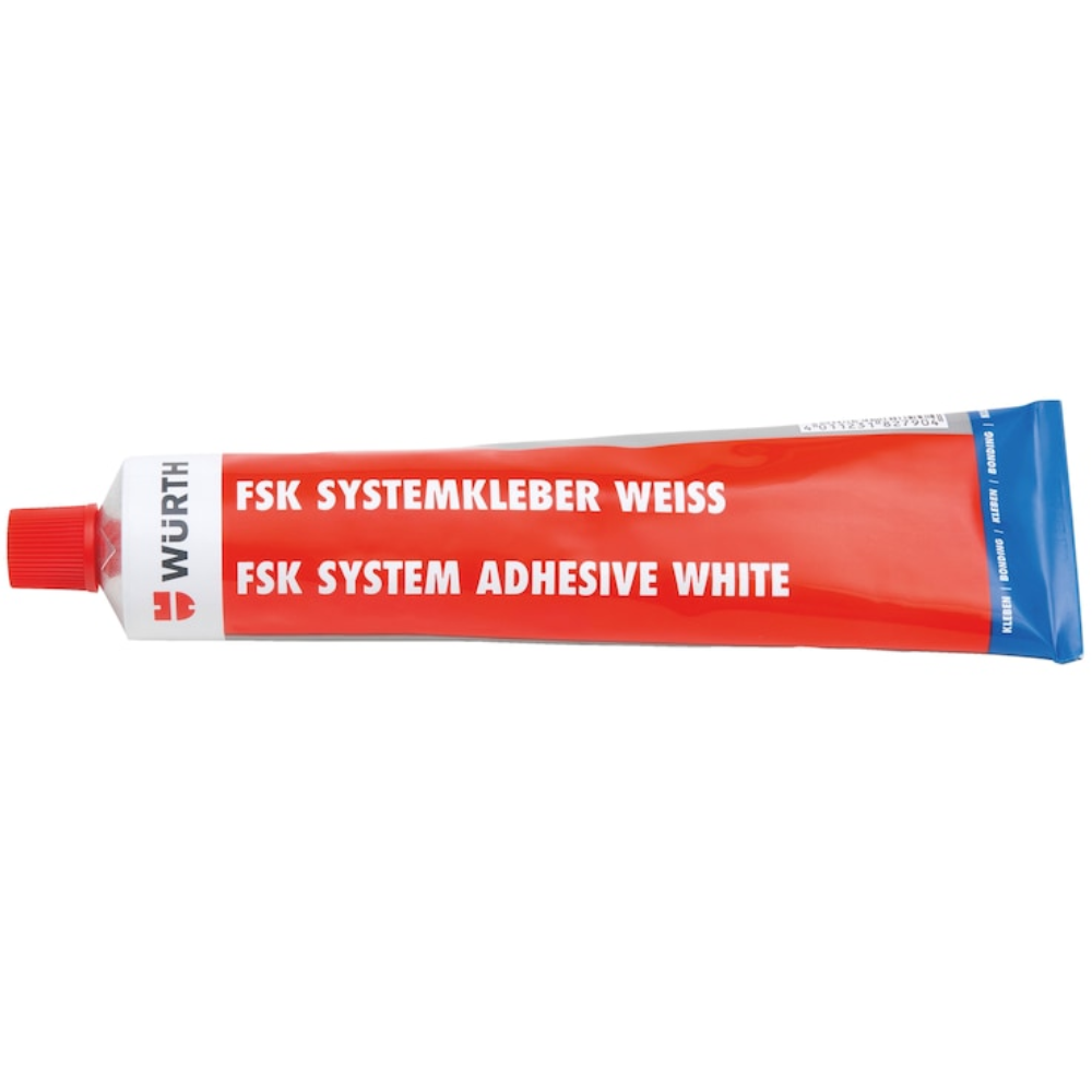 Würth FSK PVC White Adhesive 200g | High-Performance Cold-Welding for Hard PVC