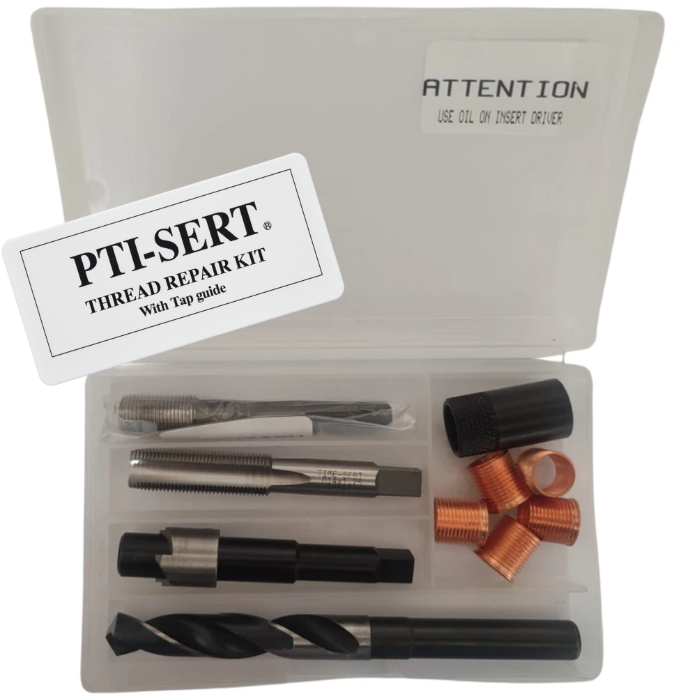 TIME-SERT® Spark Plug Thread Repair Kit – M14 x 1.25 with 15mm Inserts (10-Piece Set)