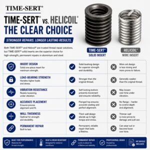 TIME-SERT Metric Inserts – Thread Repair Sizes M4 to M24
