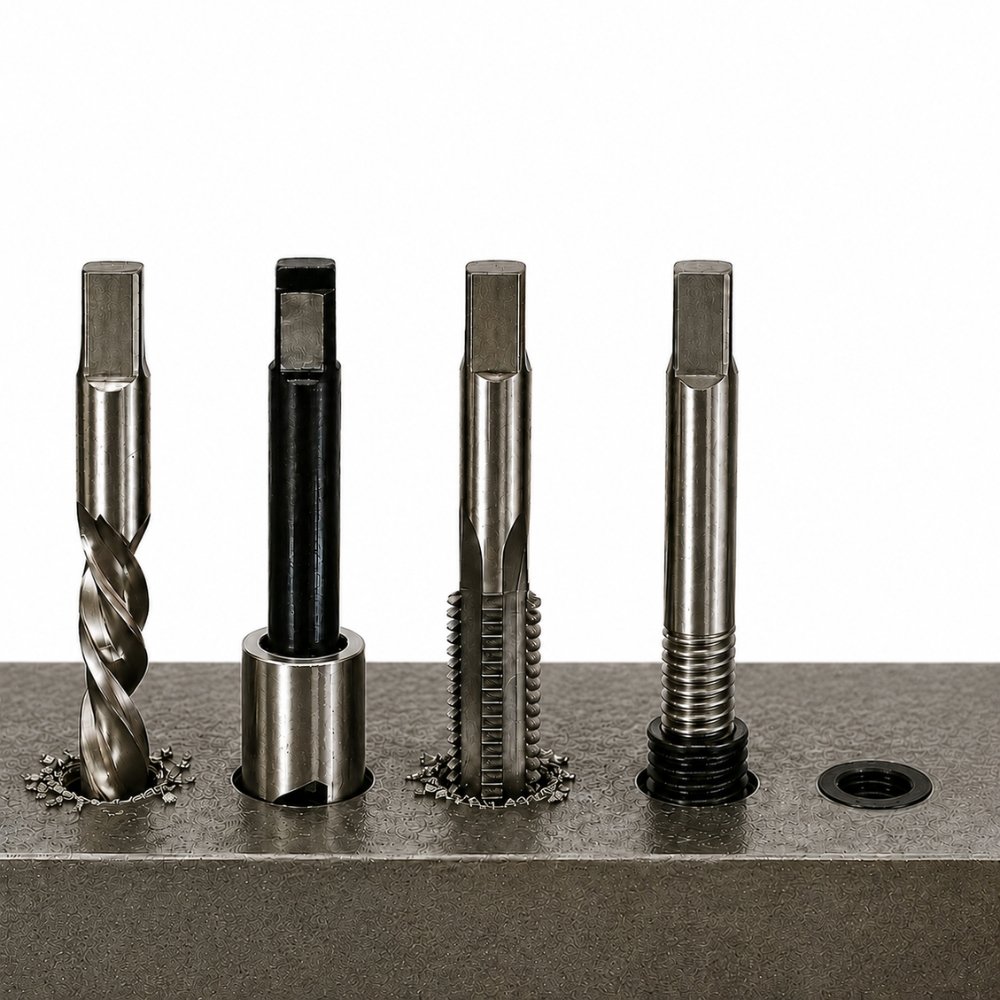 Time-Sert thread repair installation steps comparison