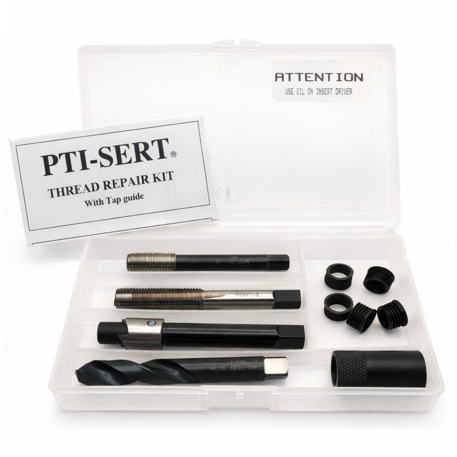 TIME-SERT® Drain Plug Thread Repair Kit – M12 x 1.5 (10-Piece Set)