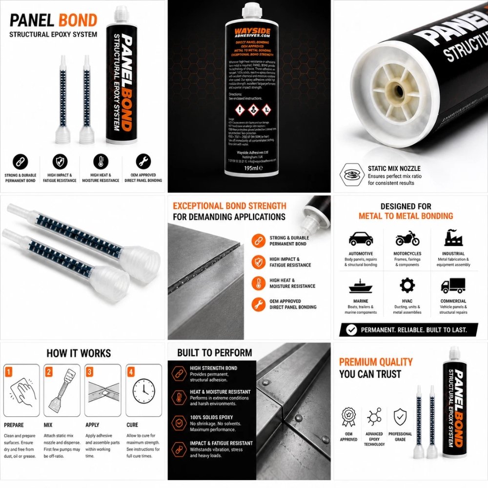 Panel Bond 2K Structural Epoxy Adhesive application guide features and metal bonding uses
